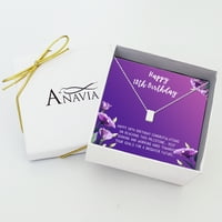 Anavia Happy 18. rođendan pokloni od nehrđajućeg čelika Modna ogrlica za rođendan Nakit za djevojku, rođendanski