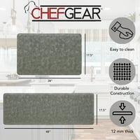Chef Gear Marni Wellness Kitchen Mat Set, Grey, 17.5 48 i 17.5 28
