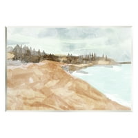 Stupell Sažetak pješčane plaže obalni krajolik krajolik Slikanje zidne plakete Umjetnička umjetnost Umjetnička umjetnost