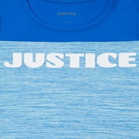 Justice Girls logotip Blok nogometni tenk, veličine 5- & Plus