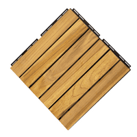 HOMMOO 12 12 Pločice s palubama prirode, kvadratne tikovine drvene pločice za podlogu, od 10