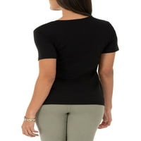 Time i TRU ženske esencijalne majice s V-izrezom s kratkim rukavima, 2-pack