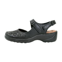 Udobne sandale s izuzetno širokim potplatom na naramenici Crna 10