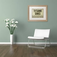 Zaštitni znak likovna umjetnost Titanic platno umjetnost u boji pekara bijela mat, breza