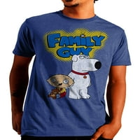 Obiteljski momak Stewie i Brian Men and Big Men's Grafička majica