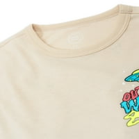 Grafička majica s kratkim rukavima Wonder Nation Boy, 2-pack, veličine 4- & Husky