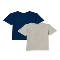 Ryanov svjetski dječaci grafičke majice s kratkim rukavima, 2-pack, veličine 4-8