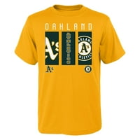 Majica logotipa za atletiku Gold Gold Oakland