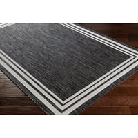 Umjetnički tkalci eagean orijentalno područje prostirke, tamno siva, 6'7 kvadrat