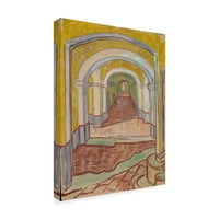 Zaštitni znak likovne umjetnosti Vincenta Van Gogha koridor u papirnatom skloništu na platnu