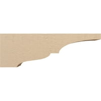 Ekena Millwork 6 W 36 d 12 h serija Thin Asheboro grubi cedrov drveni zrnčani drveni zrnk, corbel, primed tan