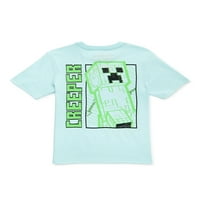 Minecraft Boys Sketch majica s kratkim rukavima, veličine 4-18