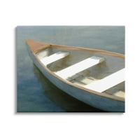 Stupell Industries Lone Canue Brod Floating Deep Lake Slikanje galerija zamotana platna za tisak zidne umjetnosti,