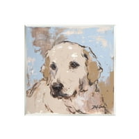 Stupell Industries pseće životinjske portret brušene pozadinske slike bezbroj umjetničke print zidne umjetnosti,