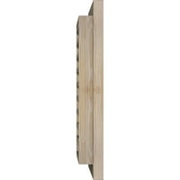 Ekena Millwork 36 W 32 h pravokutni otvor za zabat: Primijeni, funkcionalni, glatki borovi Gable Oblub W opeka kalup