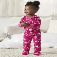 Gerber Baby & Toddler Girls Microfleece pokrivač Sleeper Pijama, 2-pak, veličine 0 3M-5T