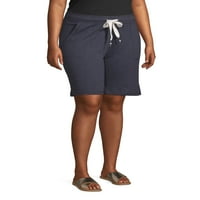 Ženske bermudske kratke hlače veličine plus 10 s džepom