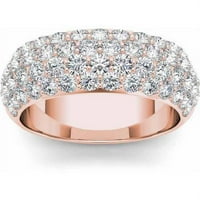 Zaručnički prsten od ružičastog zlata s dijamantom od 14 karata