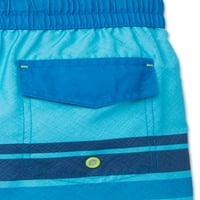 Laguna Boys Upf 50+ Stripe Swim Swim Trblica s džepom, veličine 8-20